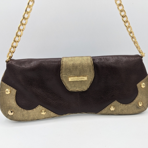 Michael Kors Vintage embossed Leather Clutch - Picture 8 of 12